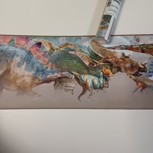 Wallpaper Border Dinosaurs Watercolor